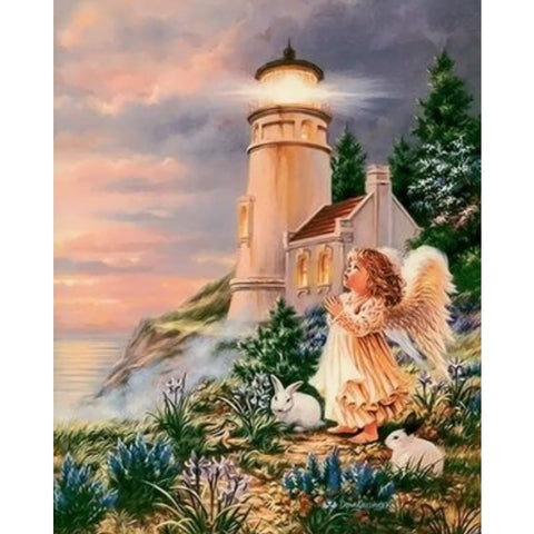 Angel Diy Paint By Numbers Kits ZXQ2624 - NEEDLEWORK KITS