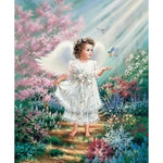 Angel Diy Paint By Numbers Kits ZXQ3431 - NEEDLEWORK KITS