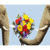 Animal Elephant Diy Paint By Numbers Kits ZXQ2861 - NEEDLEWORK KITS