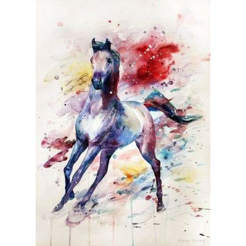 Animal Horse Diy Paint By Numbers Kits ZXQ3217 - NEEDLEWORK KITS