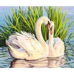 Animal Swan Diy Paint By Numbers Kits ZXQ2918 - NEEDLEWORK KITS