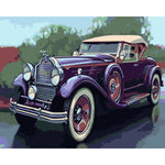 Car Diy Paint By Numbers Kits WM-1080 - NEEDLEWORK KITS