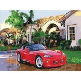 Car Diy Paint By Numbers Kits ZXE351-24 - NEEDLEWORK KITS