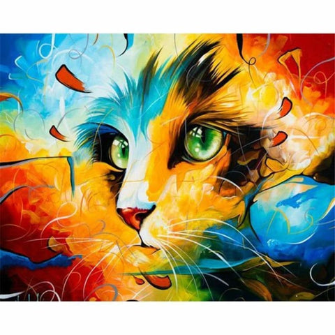 Cat Diy Paint By Numbers Kits PBN94361 - NEEDLEWORK KITS