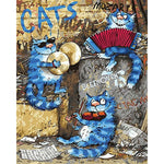 Cat Diy Paint By Numbers Kits PBN95638 - NEEDLEWORK KITS