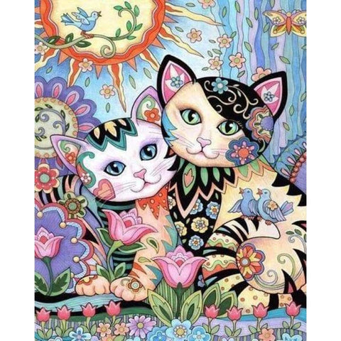 Cat Diy Paint By Numbers Kits PBN95828 - NEEDLEWORK KITS