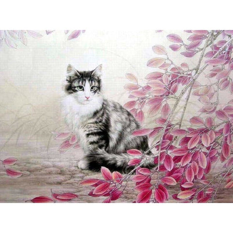 Cat Diy Paint By Numbers Kits PBN95910 - NEEDLEWORK KITS