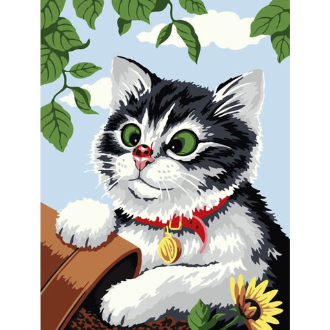 Cat Diy Paint By Numbers Kits YM-4050-150 - NEEDLEWORK KITS