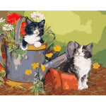 Cat Diy Paint By Numbers Kits ZXQ1890 - NEEDLEWORK KITS