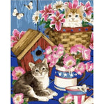 Cat Diy Paint By Numbers Kits ZXQ2482 - NEEDLEWORK KITS