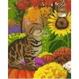 Cat Diy Paint By Numbers Kits ZXQ2493 - NEEDLEWORK KITS