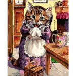 Cat Diy Paint By Numbers Kits ZXQ2534 - NEEDLEWORK KITS