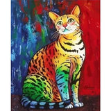 Cat Diy Paint By Numbers Kits ZXQ2680 VM80024 - NEEDLEWORK KITS