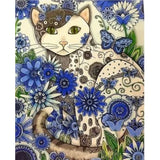 Cat Diy Paint By Numbers Kits ZXQ2745 - NEEDLEWORK KITS