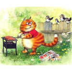 Cat Diy Paint By Numbers Kits ZXQ3118 - NEEDLEWORK KITS