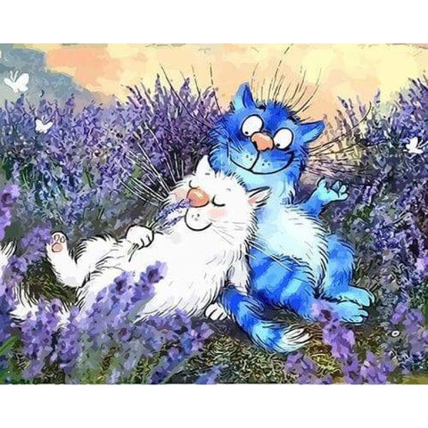 Cat Diy Paint By Numbers Kits ZXQ3938 - NEEDLEWORK KITS