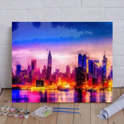 Colorful New York Paint By Numbers Kit