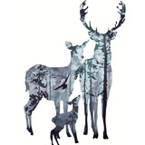 Deer Diy Paint By Numbers Kits YM-4050-260 - NEEDLEWORK KITS