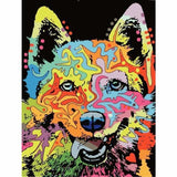 Dog Diy Paint By Numbers Kits WM-1456 - NEEDLEWORK KITS