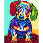 Dog Diy Paint By Numbers Kits WM-767 - NEEDLEWORK KITS