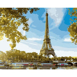 Eiffel Tower Diy Paint By Numbers Kits WM-1770 - NEEDLEWORK KITS