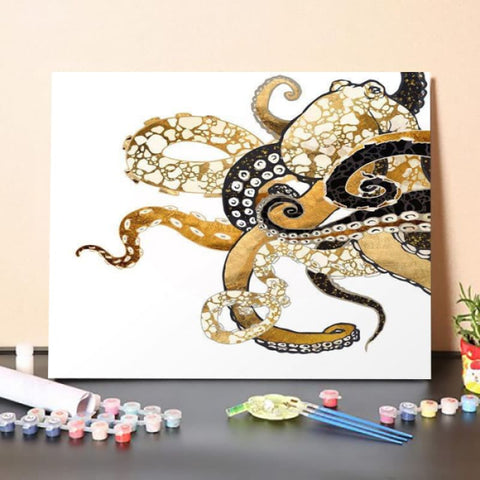 ferdasecPaint By Numbers Kit – Metallic Octopus