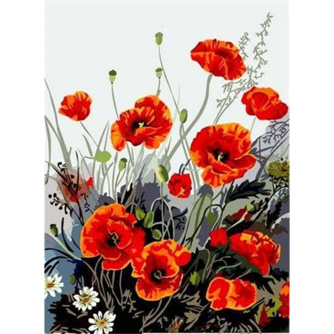 Flower Diy Paint By Numbers Kits PBN95812 - NEEDLEWORK KITS
