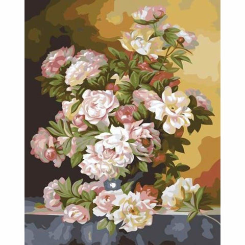 Flower Diy Paint By Numbers Kits ZXB476 - NEEDLEWORK KITS