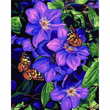 Flower Diy Paint By Numbers Kits ZXB63 - NEEDLEWORK KITS