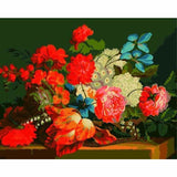 Flower Diy Paint By Numbers Kits ZXE536 - NEEDLEWORK KITS