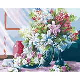 Flower Diy Paint By Numbers Kits ZXQ2261 - NEEDLEWORK KITS