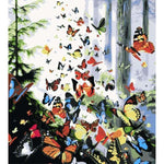 Flying Animal Butterfly Diy Paint By Numbers Kits ZXE394 - NEEDLEWORK KITS