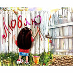 Girl Diy Paint By Numbers Kits PBN93020 - NEEDLEWORK KITS