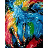 Horse Diy Paint By Numbers Kits WM-845 - NEEDLEWORK KITS