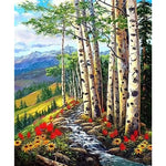 Landscape Forest Diy Paint By Numbers Kits ZXQ3366 VM80011 - NEEDLEWORK KITS