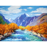 Landscape Mountain Diy Paint By Numbers Kits PBN97892 - NEEDLEWORK KITS