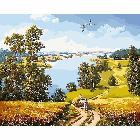 Landscape Nature Diy Paint By Numbers Kits WM-070 - NEEDLEWORK KITS