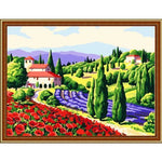 Landscape Village Paint By Numbers Kits ZXE105 - NEEDLEWORK KITS