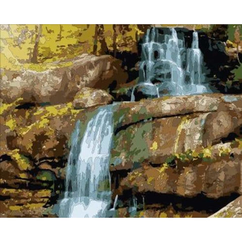 Landscape Waterfall Diy Paint By Numbers Kits ZXB662 - NEEDLEWORK KITS