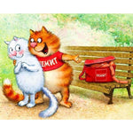 Lovely Cat Diy Paint By Numbers Kits PBN97885 - NEEDLEWORK KITS