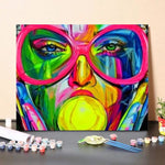 Paint By Numbers Kit Abstract Colorful Face