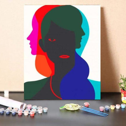 Paint By Numbers Kit Abstract Women Art