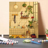 Paint by Numbers Kit-Bathroom