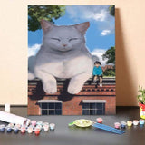 Paint by Numbers Kit-Big White Cat