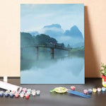 Paint by Numbers Kit-Bridge of mist