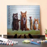 Paint by Numbers Kit-Cats and dogs