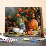 Paint By Numbers Kit – Cats and Pumpkins