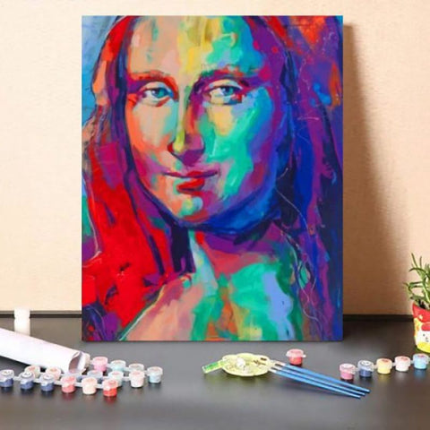 Paint By Numbers Kit Colorful Mona Lisa