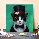 Paint by Numbers Kit-Gentleman cat