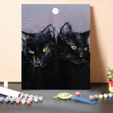 Paint by Numbers Kit – Gothic Cats